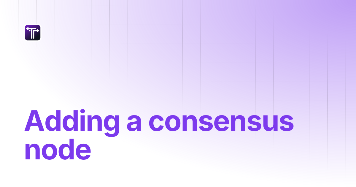 Adding a consensus node | Hedera Transaction Tool